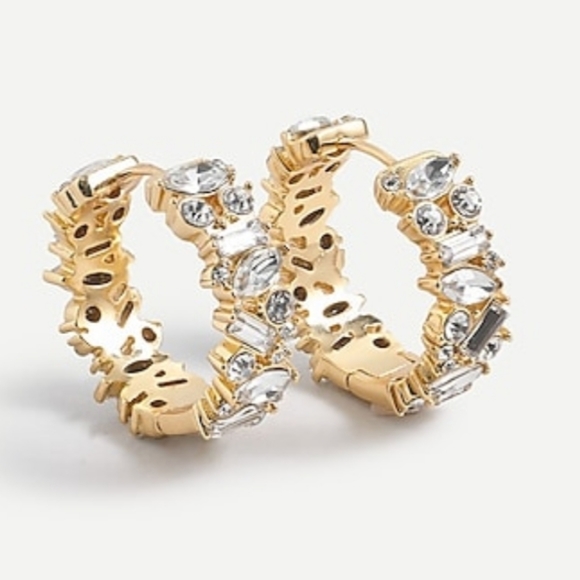 J. Crew Jewelry - J crew cluster hoop earrings